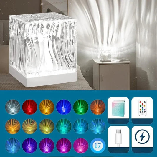 LED Aurora Crystal Lamp 